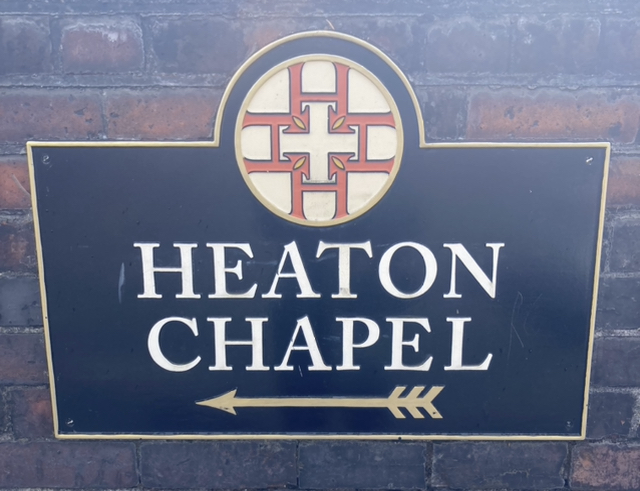 Heaton Chapel sign